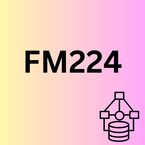 FM224 - Financial Modelling